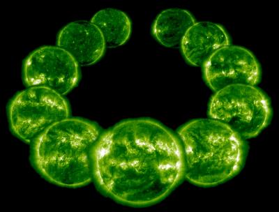 Extreme Ultraviolet Sun Imaged by SOHO