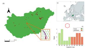 Map of the studied restoration projects in Hungary
