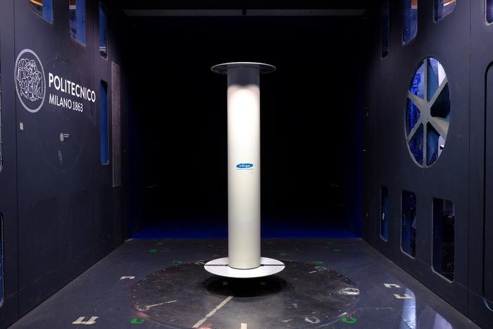 Flettner Rotor model installed in the Low Turbulence section of the Politecnico di Milano wind tunnel