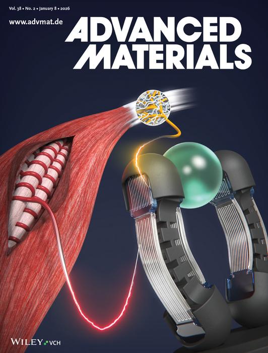 Artificial muscle-based robotic gripper (Advanced Materials, Vol. 3, No. 2 cover)