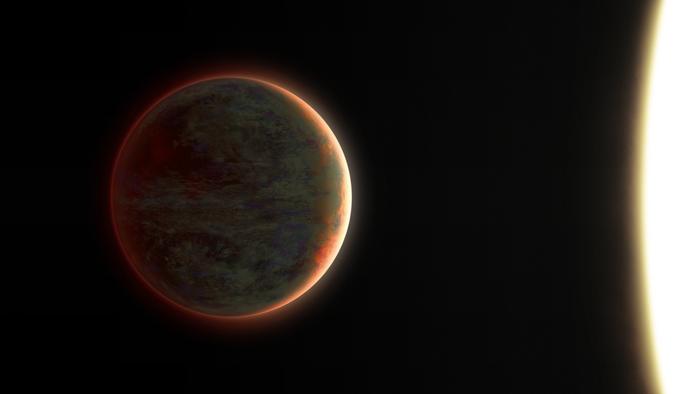 Artist's impression of the exoplanet WASP-121 b