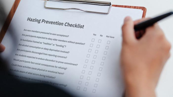 Hazing Checklist