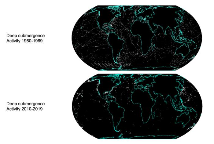 Geographic Dive Trends: 1950s-2020s