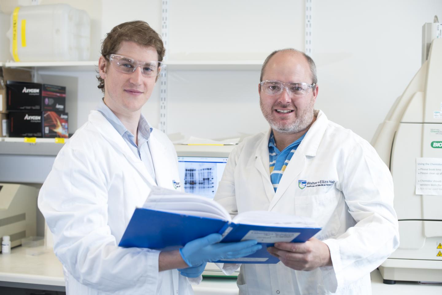 Mr Che Stafford and Dr Ueli Nachbur, Walter and Eliza Hall Institute 