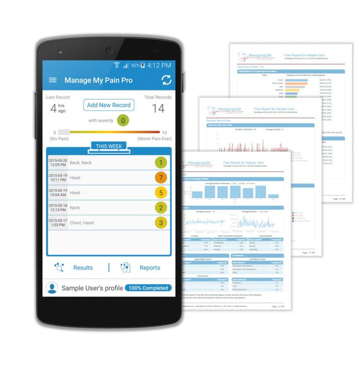 Mobile App Manage My Pain
