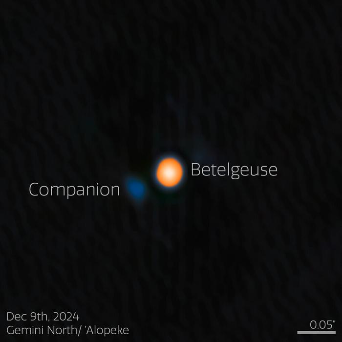 Betelgeuse and Its Stellar Companion (annotated)