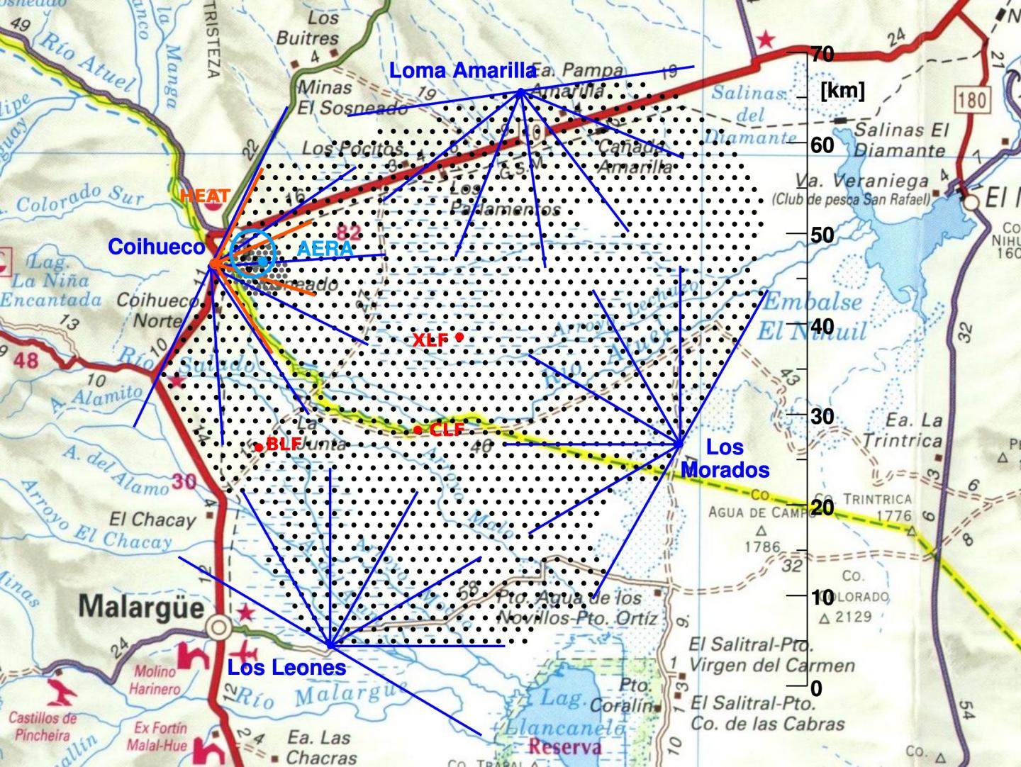 Pierre Auger Observatory Detector Map