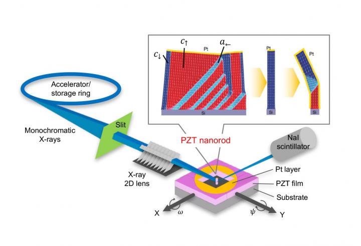Domain Pattern Control in Ferroelectric Pb(Zr,Ti)O3 Nanorods
