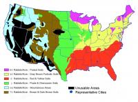 Map of Soil Type and Rabbit Production