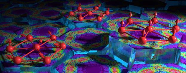 Artist's Depiction Apparent Quantum Spin Liquid