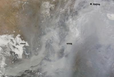 Dense Smog Over China