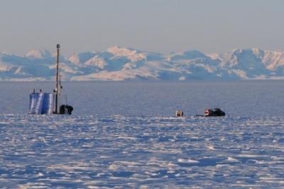 Drill Rig on Greenland Ice Sheet