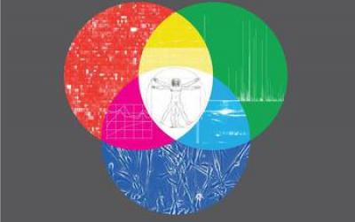 Illustration Showing a Human Body Design and Circles