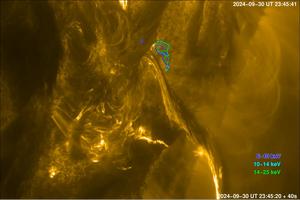 X-rays blast from a solar flare
