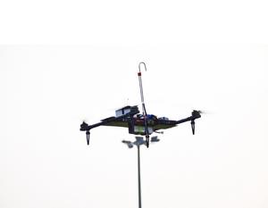 Drone during measurement flight
