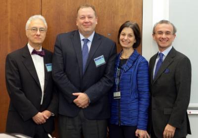 Dr. Philipp Scherer at Awards Ceremony at Columbia University Medical Center