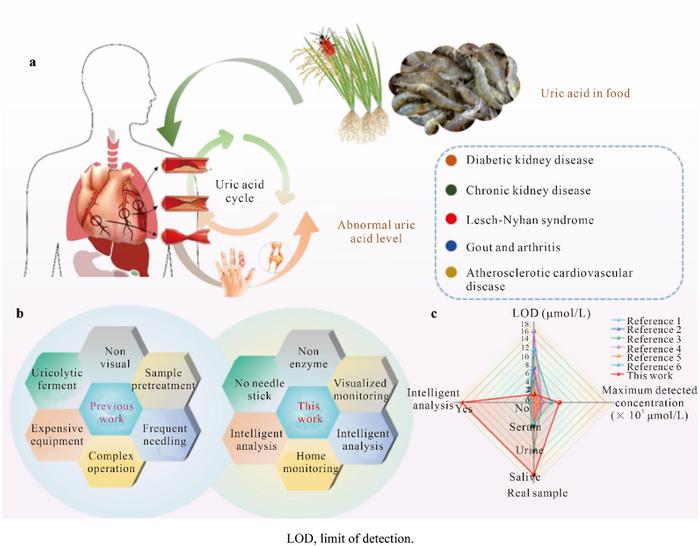 Non-invasive, non-enzymatic, non-serodiagnostic, and home-detecting paper-based “abnormal UA alarm” for early diagnosis of UA associated diseases