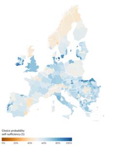 Where citizens would choose a scenario based on net regional self-sufficiency over the least-cost scenario.