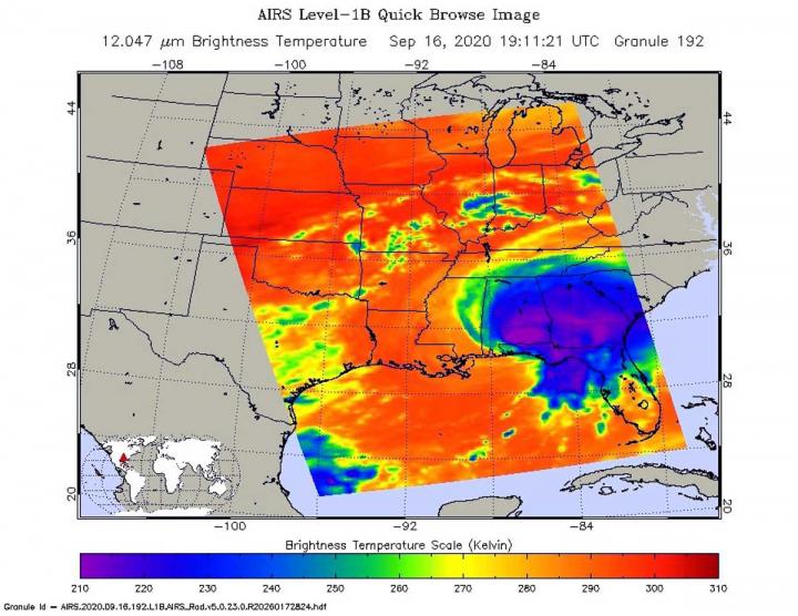 AIRS image of Sally