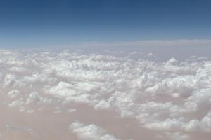 Dust and clouds over the Sahara