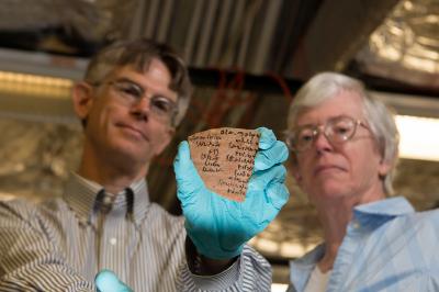 Demotic Writing on Pottery Piece