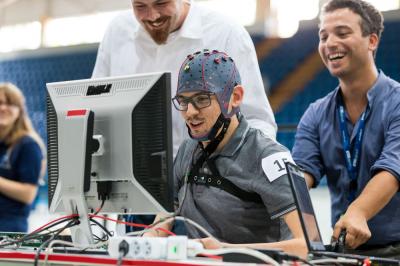 Virtual Brain-Computer Interface Race