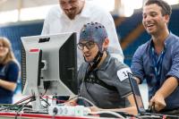 Virtual Brain-Computer Interface Race