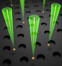 Organic Molecule Suspended on a Photonic Crystal Slab Supporting Macroscopic Resonances (2 of 2)