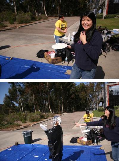 UC San-Diego Tau Beta Pi Honor Society Pie Toss