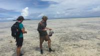 Collecting sediment samples