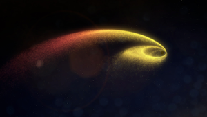 Simulation of a tidal disruption event