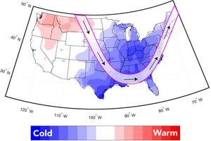 Warming hole map