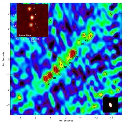 Submillimeter Image of SMM J2135-0102