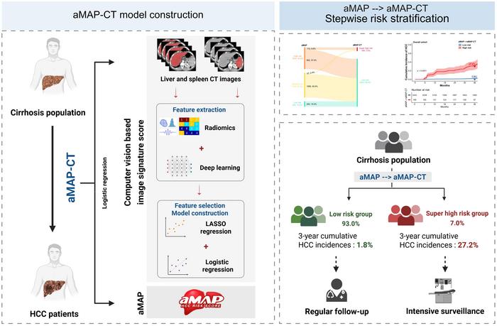 Hepatocellular Carcinoma Risk Stratification for Cirrhosis Patients: Integrating Radiomics and Deep Learning Computed Tomography Signatures of the Liver and Spleen into a Clinical Model