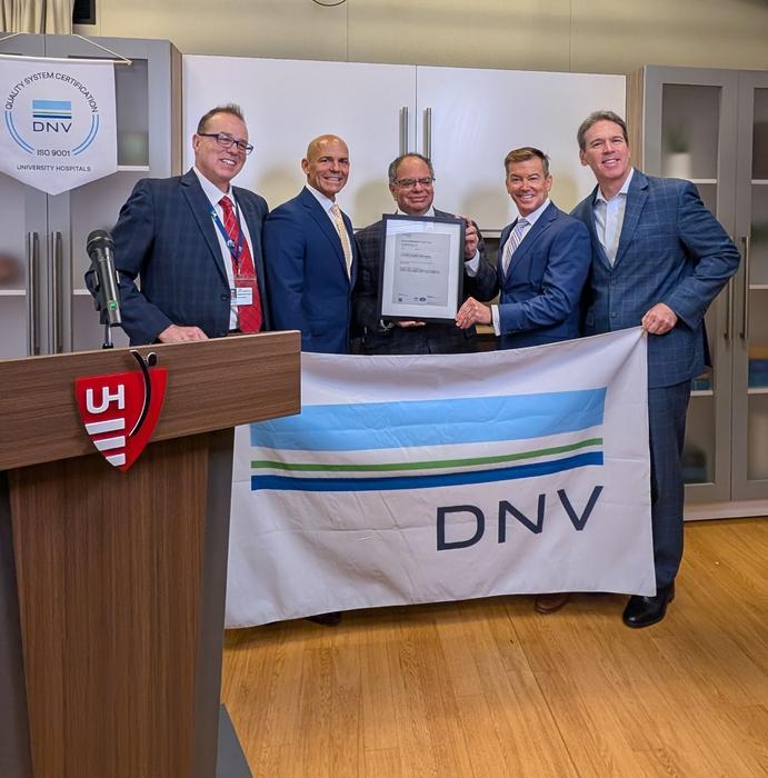 University Hospitals Sets New Standard: First U.S. Health System with ISO 9001-Certified Corporate Headquarters and First in Ohio with all Hospitals Certified
