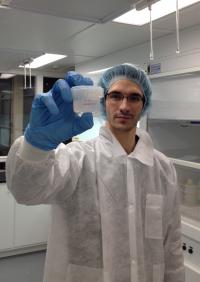 Cosmochemist Processes Meteorite in Laboratory Research