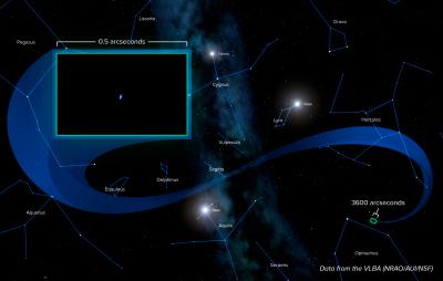 Location of Voyager 1 on the Sky