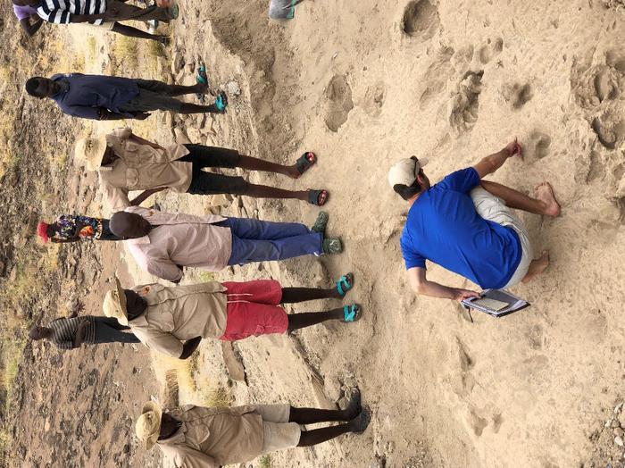 Kevin Hatala and colleagues in Kenya, 2023