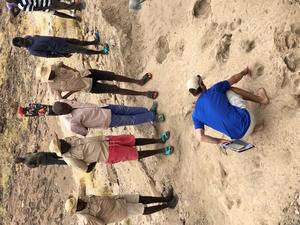 Kevin Hatala and colleagues in Kenya, 2023