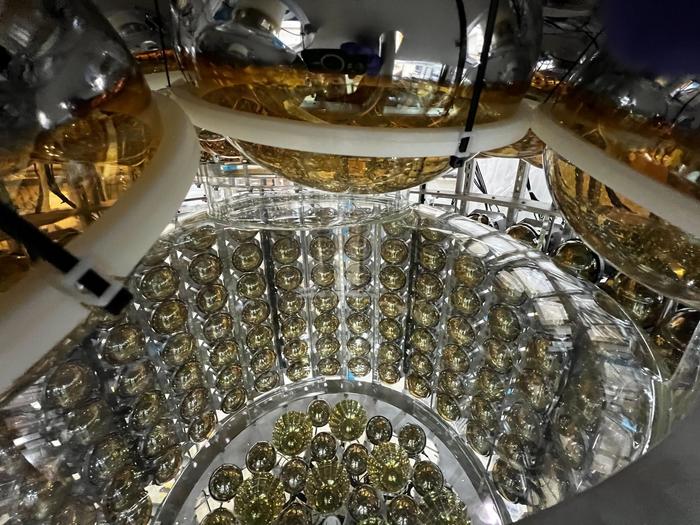 Photomultiplier tubes inside Eos