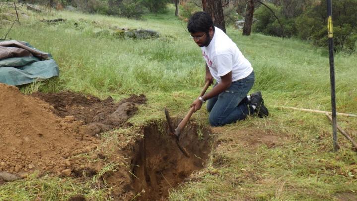 Digging for Soil Samples