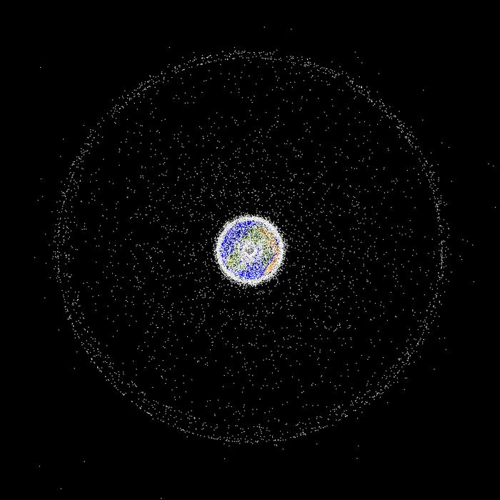Objects in orbit in the geosynchronous region