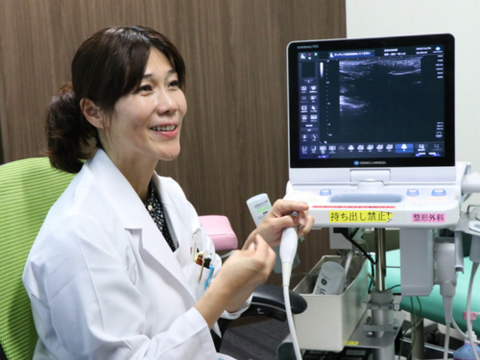 Orthopedist Yuko Nakashima-ultrasound-guided diagnosis-Hiroshima University Hospital