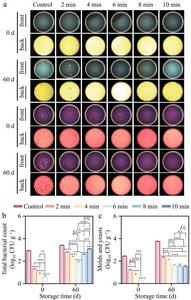 Effect of CDP treatment on microorganisms of lilies during storage.