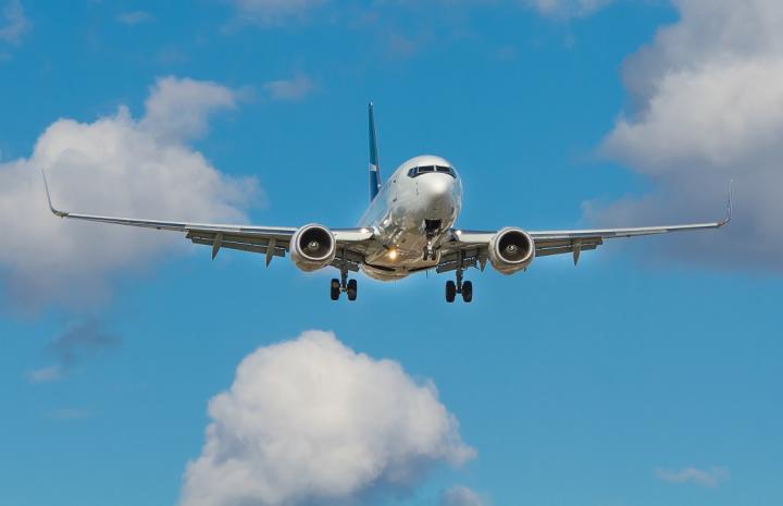 Photo of airplane taking off