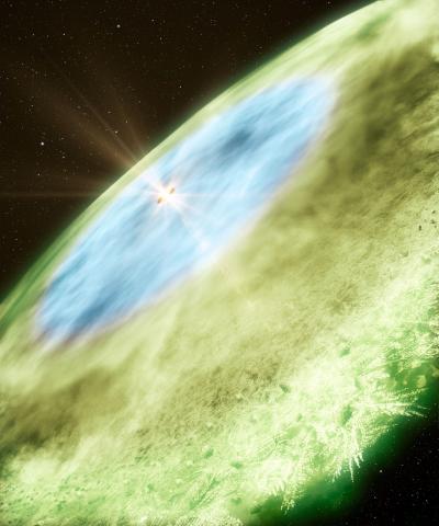 Artist's Impression of Snow Lines around TW Hydrae