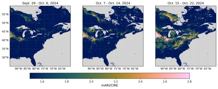 New study uses PACE data to track fall color progression