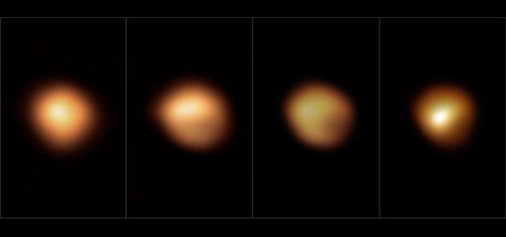 Betelgeuse's surface before and during its 2019-2020 Great Dimming