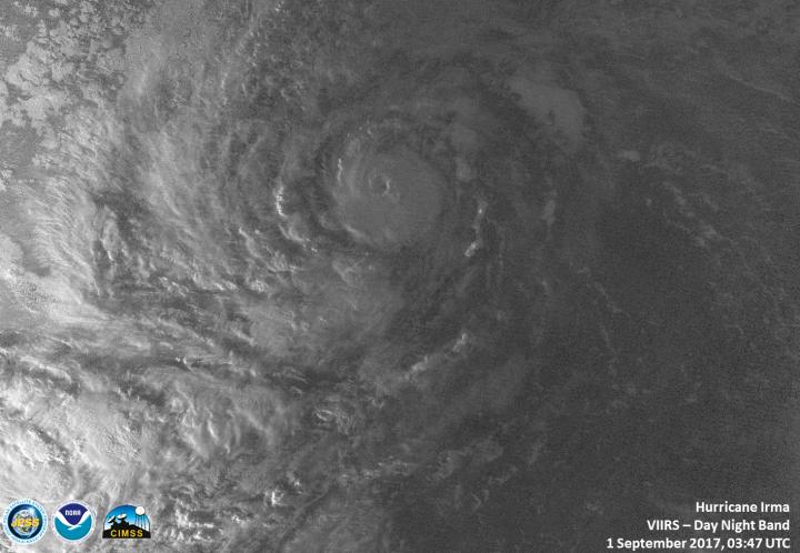 Nighttime Suomi NPP Image of Irma