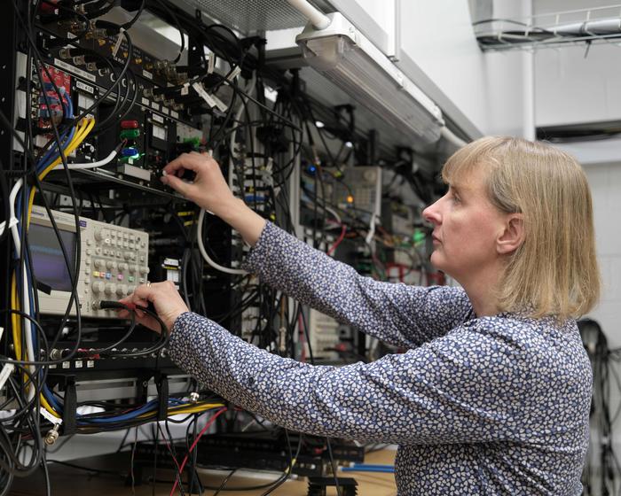 Rachel Godun with optical clock